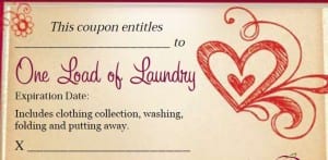 IOU Voucher for 1 Load of Laundry